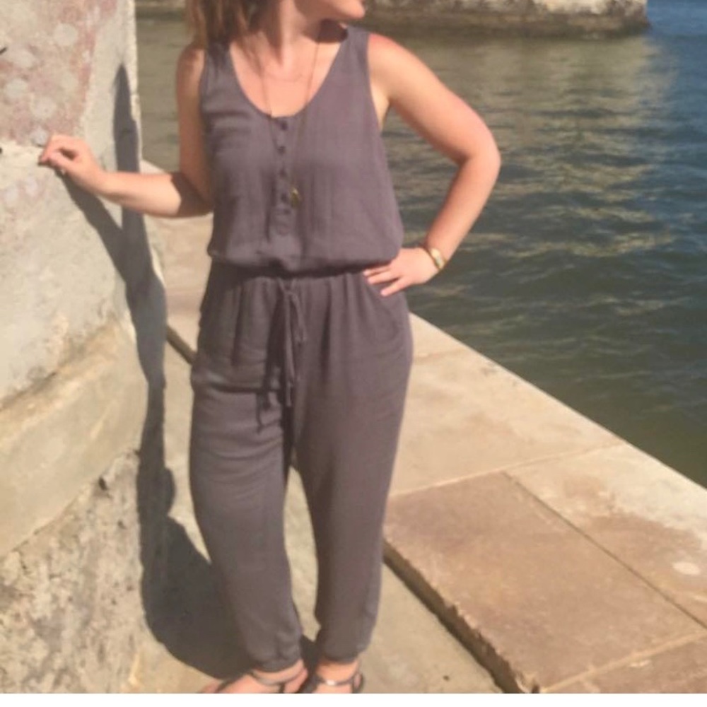 NWT Grey Jumpsuit